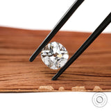 2 ct Cushion lab diamond with classic antique faceting