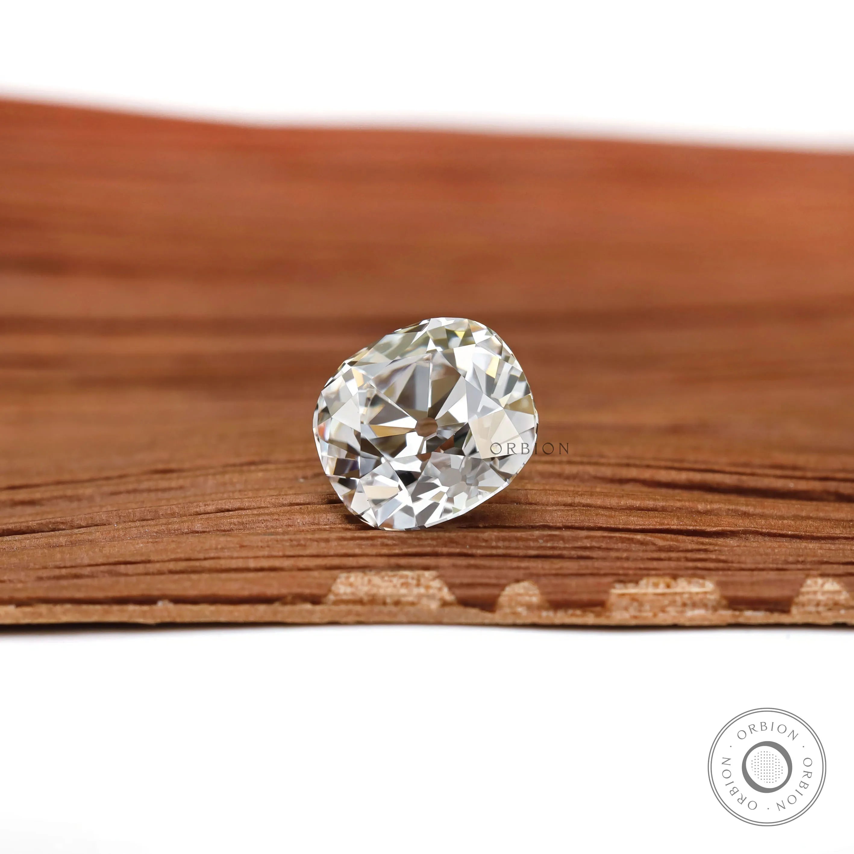 2 ct Antique style cushion lab grown diamond loose eco friendly gem