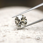 2.70 ct Cushion cut lab grown diamond with vintage sparkle