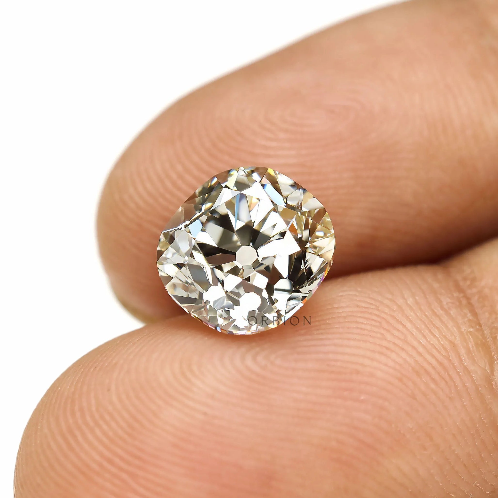 2.70 ct Antique style cushion lab grown diamond loose gemstone