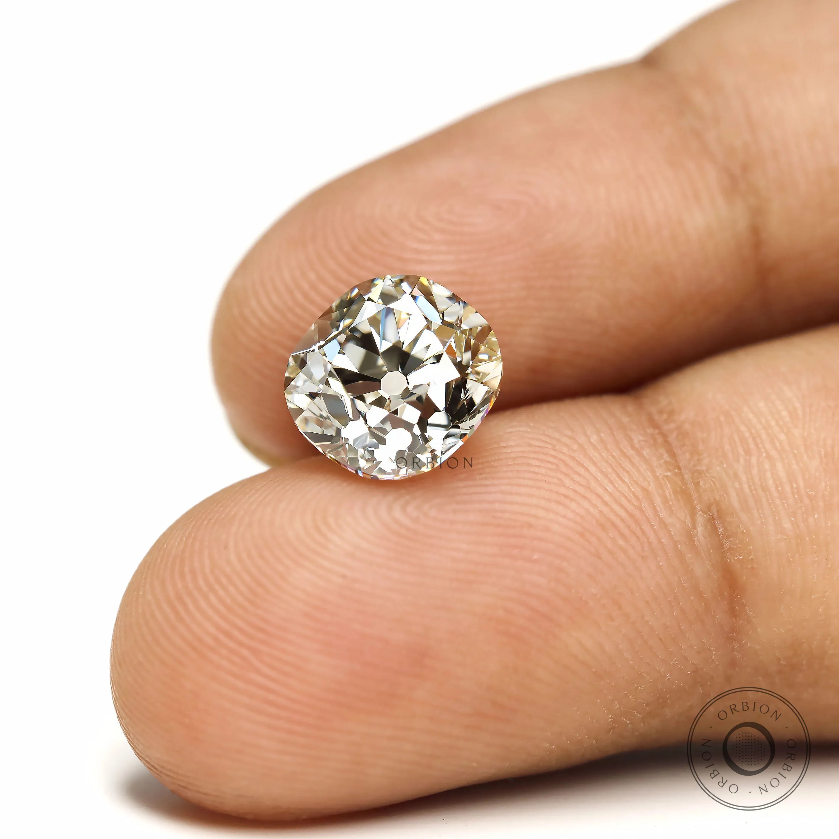 2.70 ct Antique style cushion lab grown diamond loose gemstone