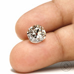 Colorless cushion cut lab diamond 2.70 ct antique old mine cut