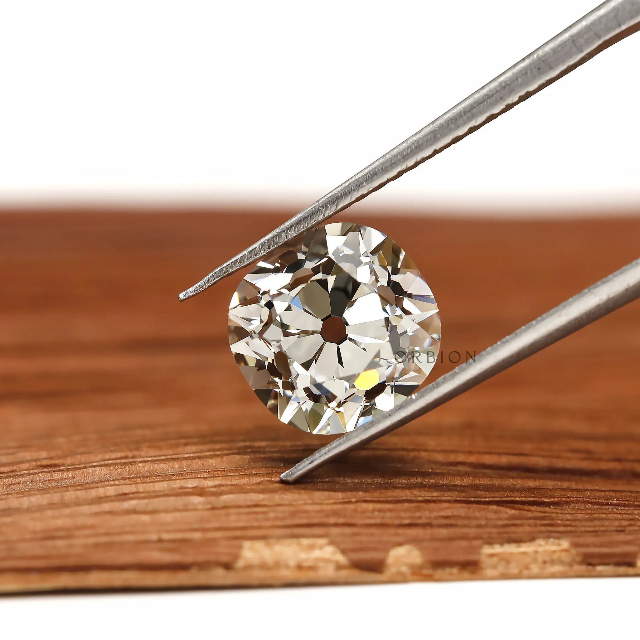 2.70 ct Cushion cut lab grown diamond loose antique old mine cut stone