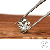 2.70 ct Cushion lab diamond with vintage old mine cut faceting