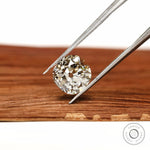Loose cushion cut lab grown diamond 2.70 ct antique style stone