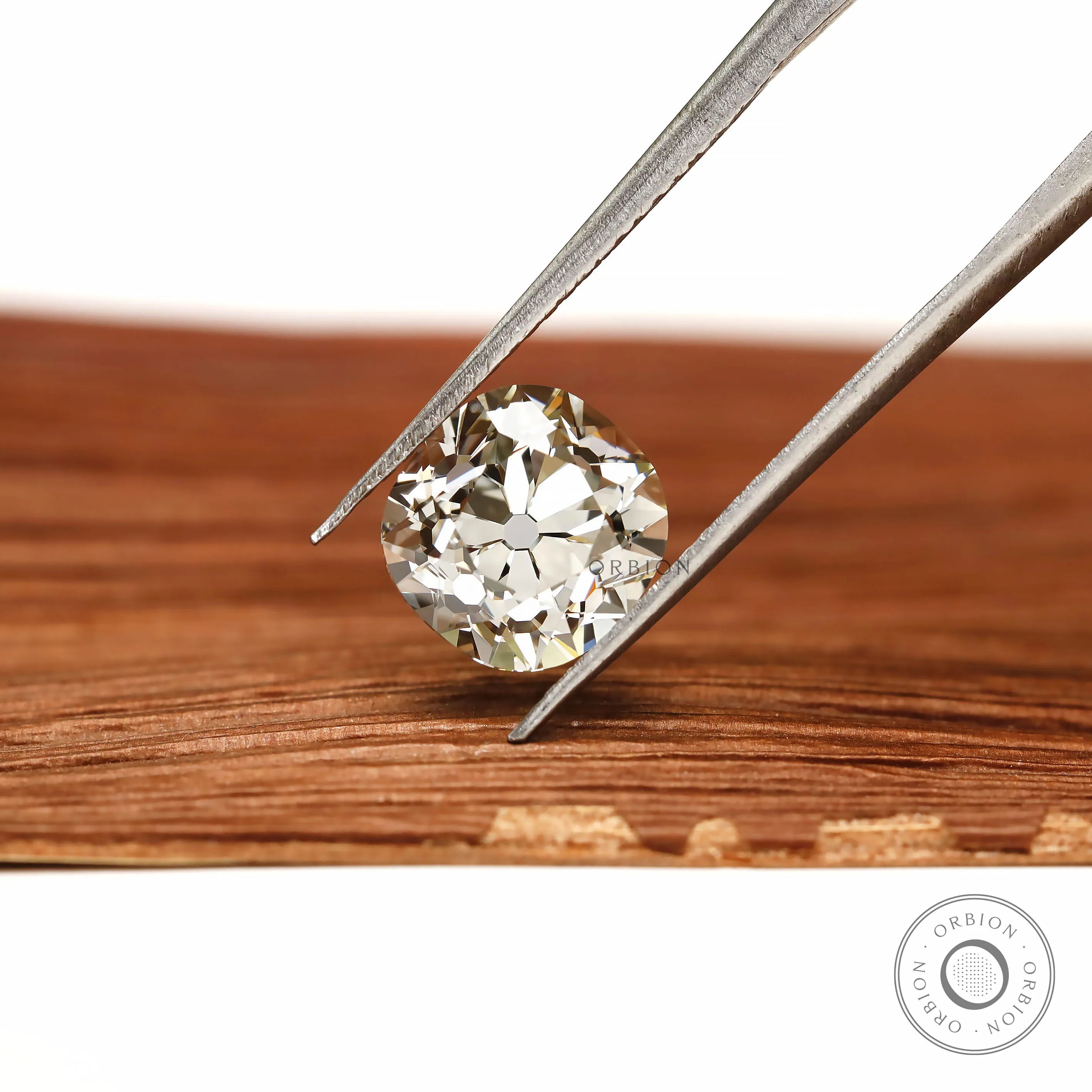 2.70 ct Antique cushion lab diamond with old mine brilliance