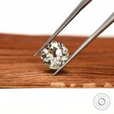 Antique old mine cut cushion lab grown diamond 2.70 ct loose gemstone