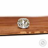 2.70 ct old mine cut cushion lab diamond for custom jewelry