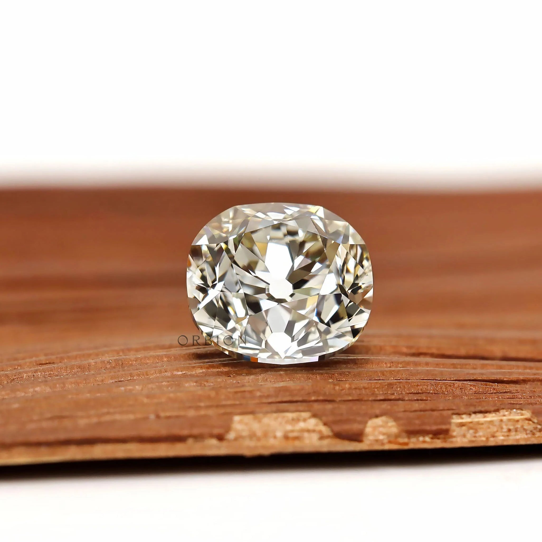 2.70 ct old mine cut cushion lab diamond for custom jewelry