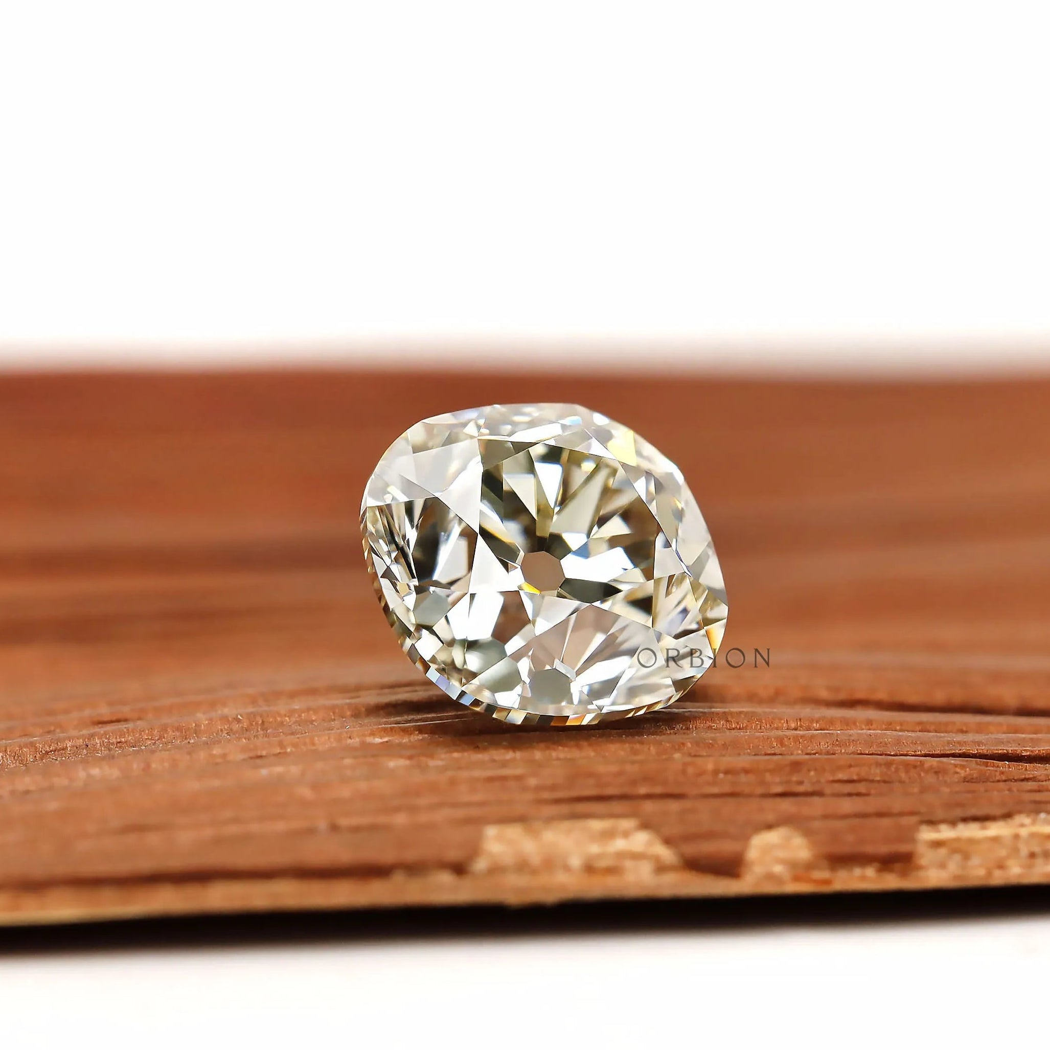 Premium cushion cut lab grown diamond 2.70 ct antique loose stone