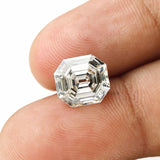 Asscher solitaire diamond for custom jewelry