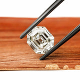 2.70 ct Step cut old mine asscher lab diamond loose