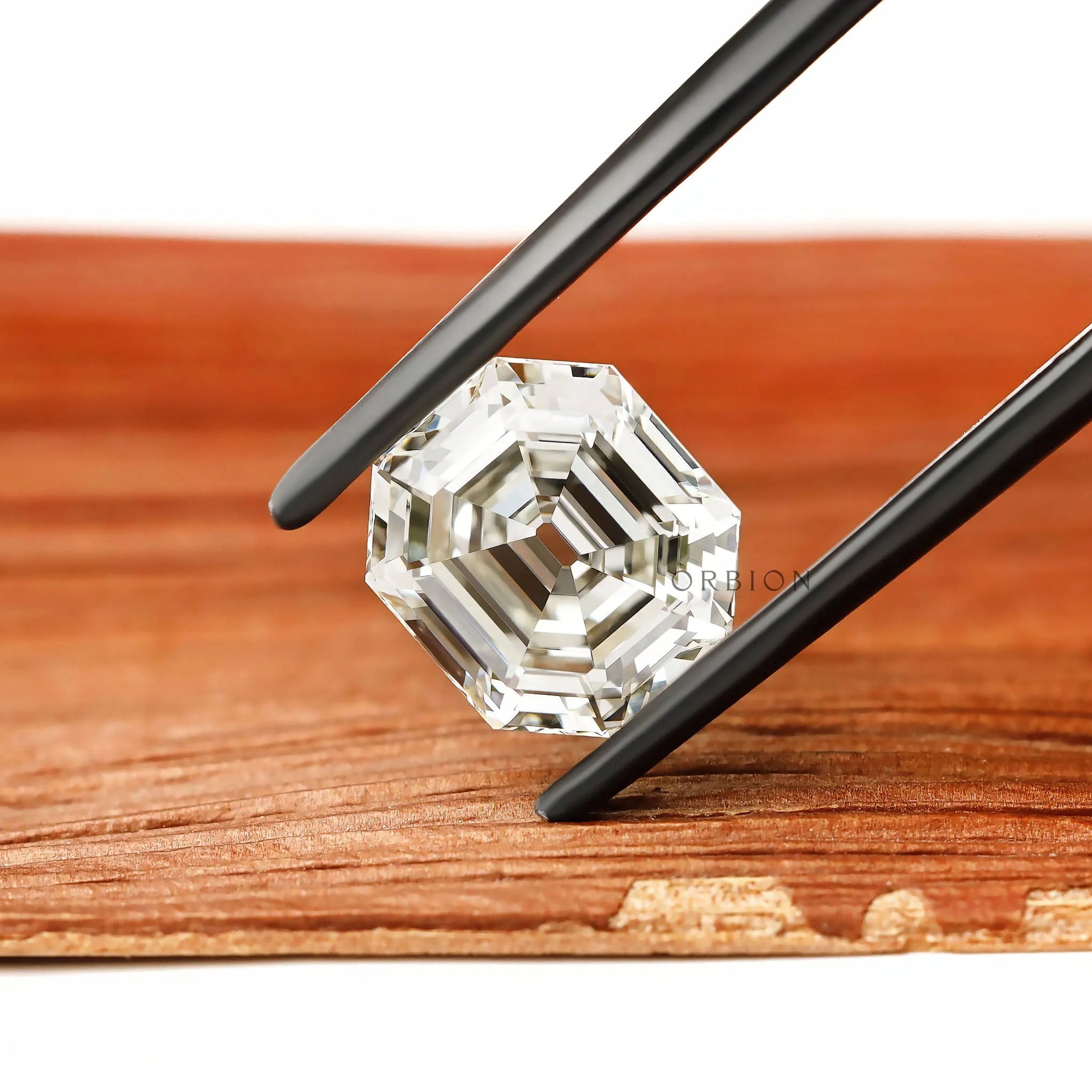 2.70 ct Step cut old mine asscher lab diamond loose