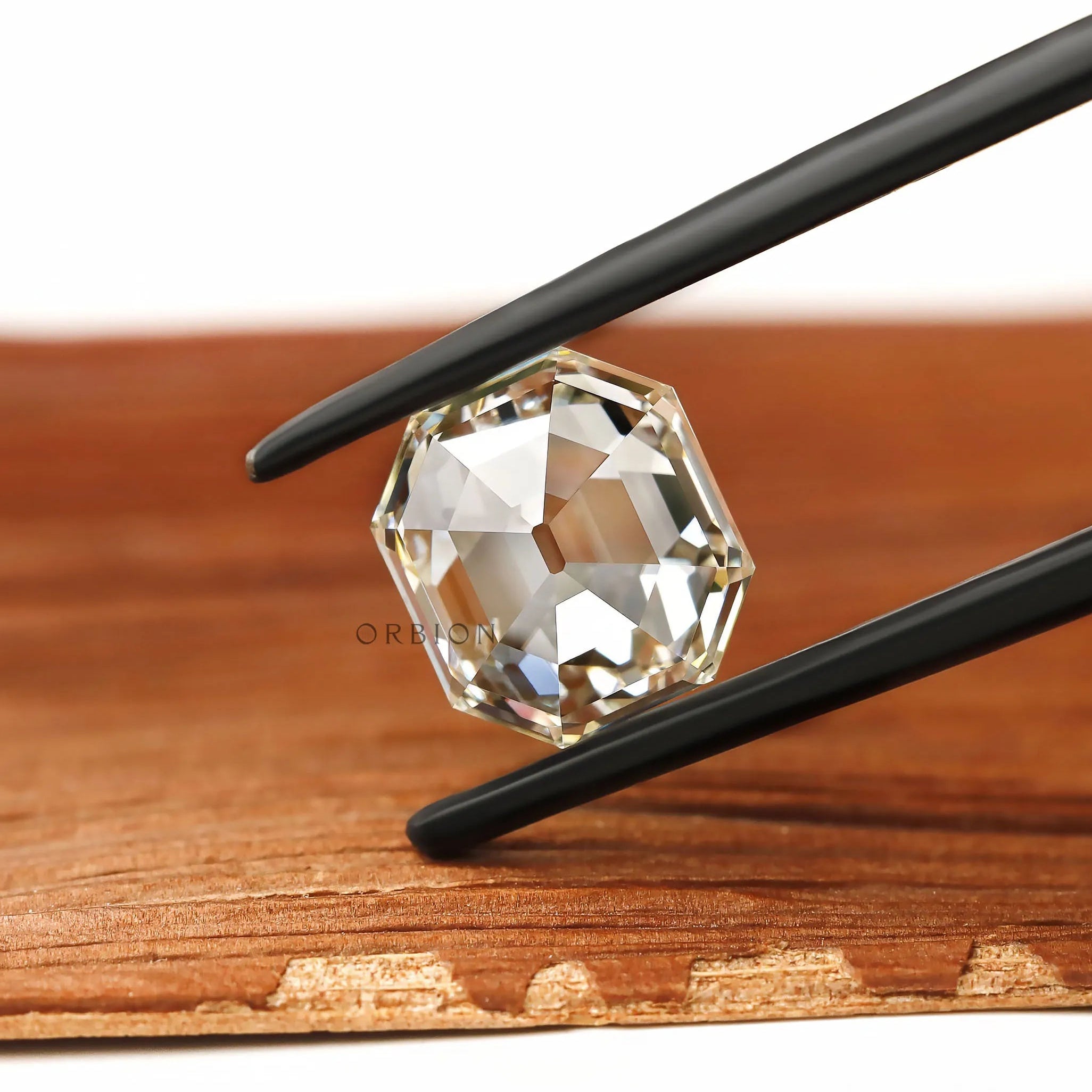 Step cut asscher lab grown diamond loose