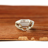 Off white asscher shaped lab diamond antique cut