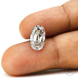 2 ct Loose elongated cushion lab diamond antique cut elegant stone