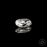 Elongated cushion 2 ct lab grown diamond with vintage faceted pattern