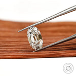 2 ct Elongated cushion lab grown diamond with vintage sparkle and depth