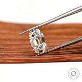2 ct Elongated cushion lab grown diamond with vintage sparkle and depth
