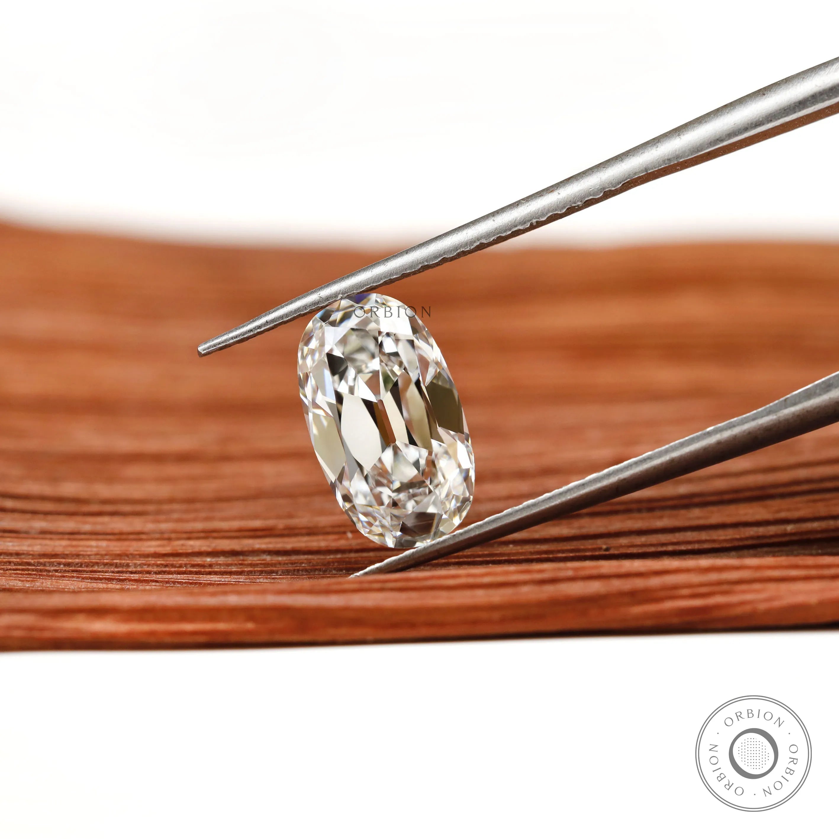 2 ct Elongated cushion lab grown diamond with vintage sparkle and depth