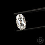 2 ct Elongated cushion lab grown diamond with antique old mine cut loose stone