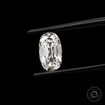 2 ct Lab grown diamond elongated cushion antique cut gemstone