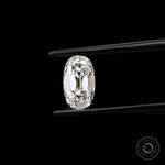 Elongated cushion lab diamond 2 ct with classic old mine brilliance