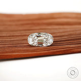 2 ct Elongated cushion lab diamond with old mine cut clarity