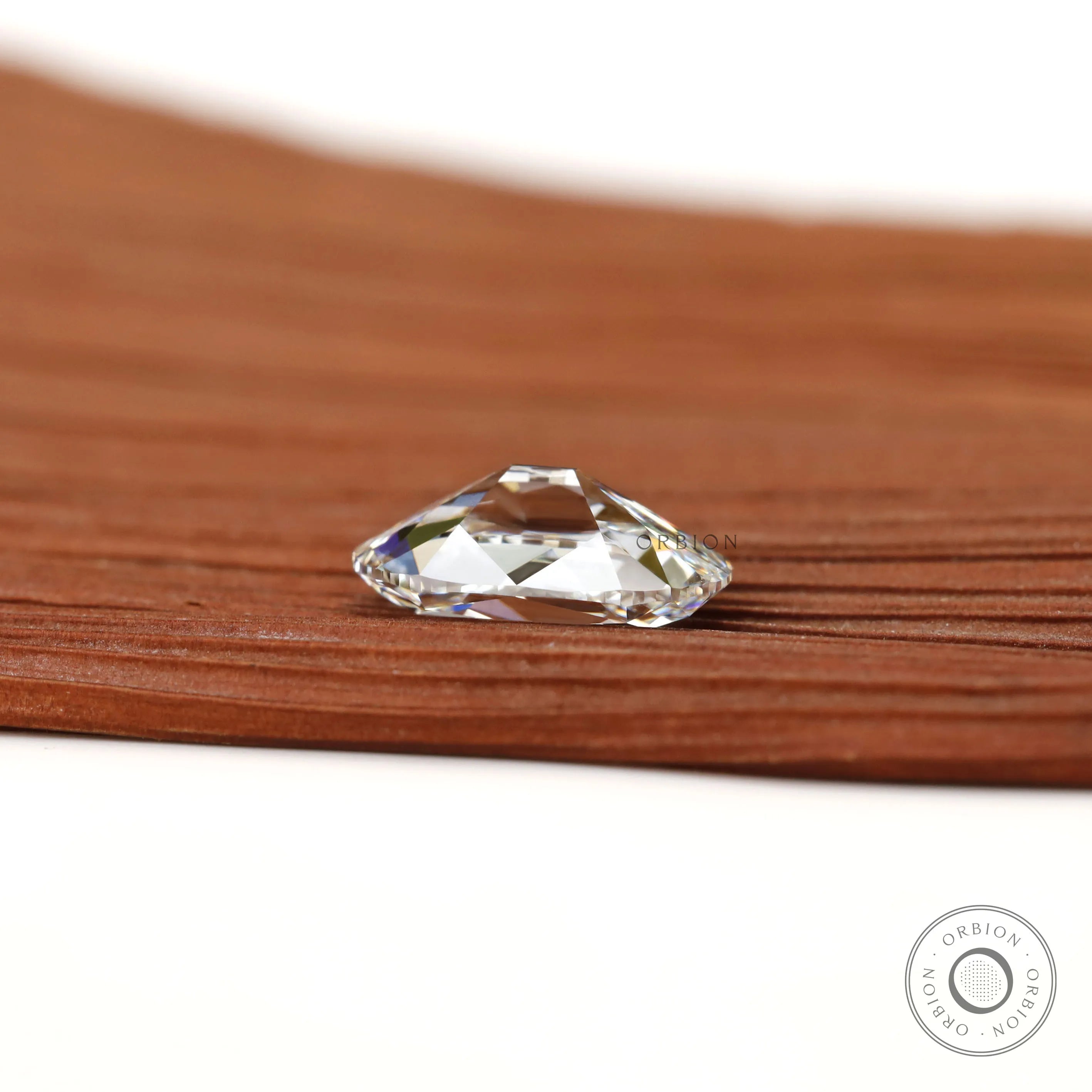 Elongated cushion lab grown diamond 2 ct with timeless antique faceting