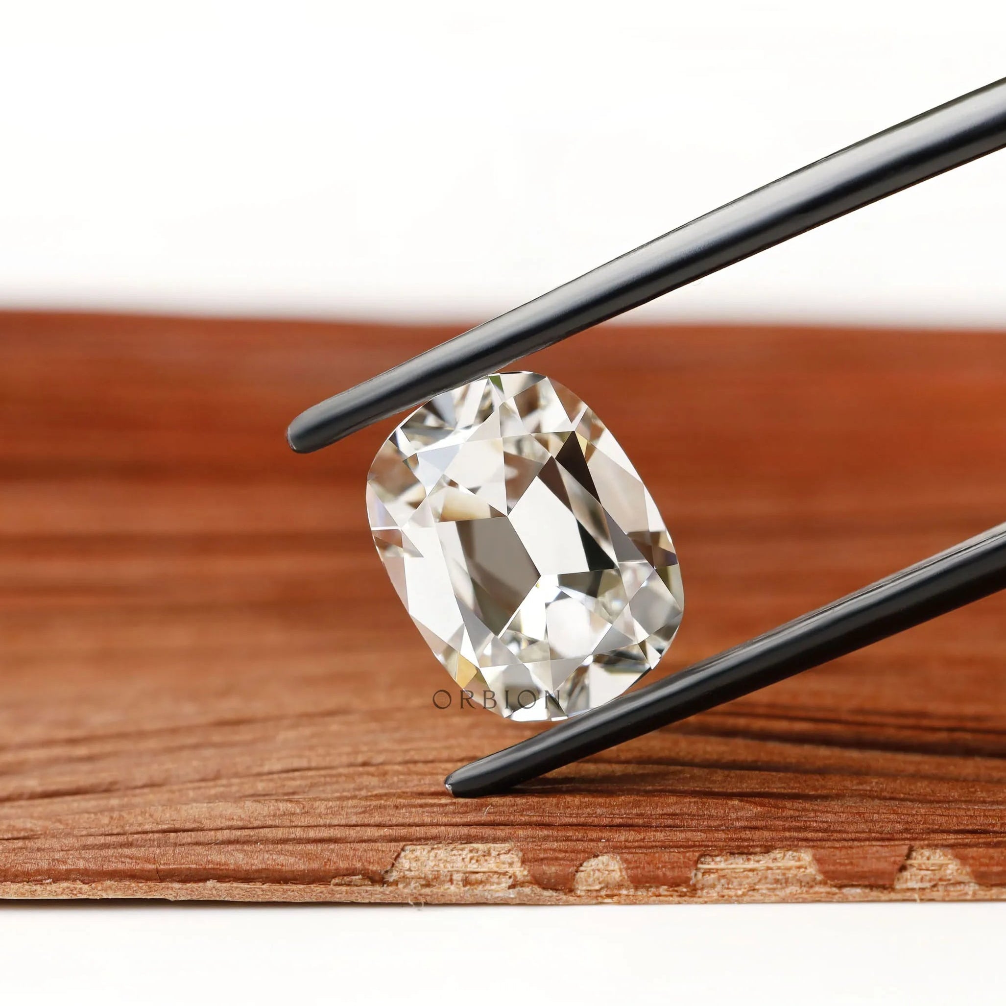 4 ct Elongated cushion lab grown diamond old mine cut without culet loose stone