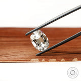 Elongated cushion lab diamond 4 ct with vintage cut and closed culet