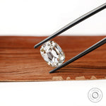 Loose 4 ct elongated cushion lab grown diamond old mine cut no culet