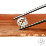 1.60 Ct Elongated cushion lab diamond old mine shallow cut