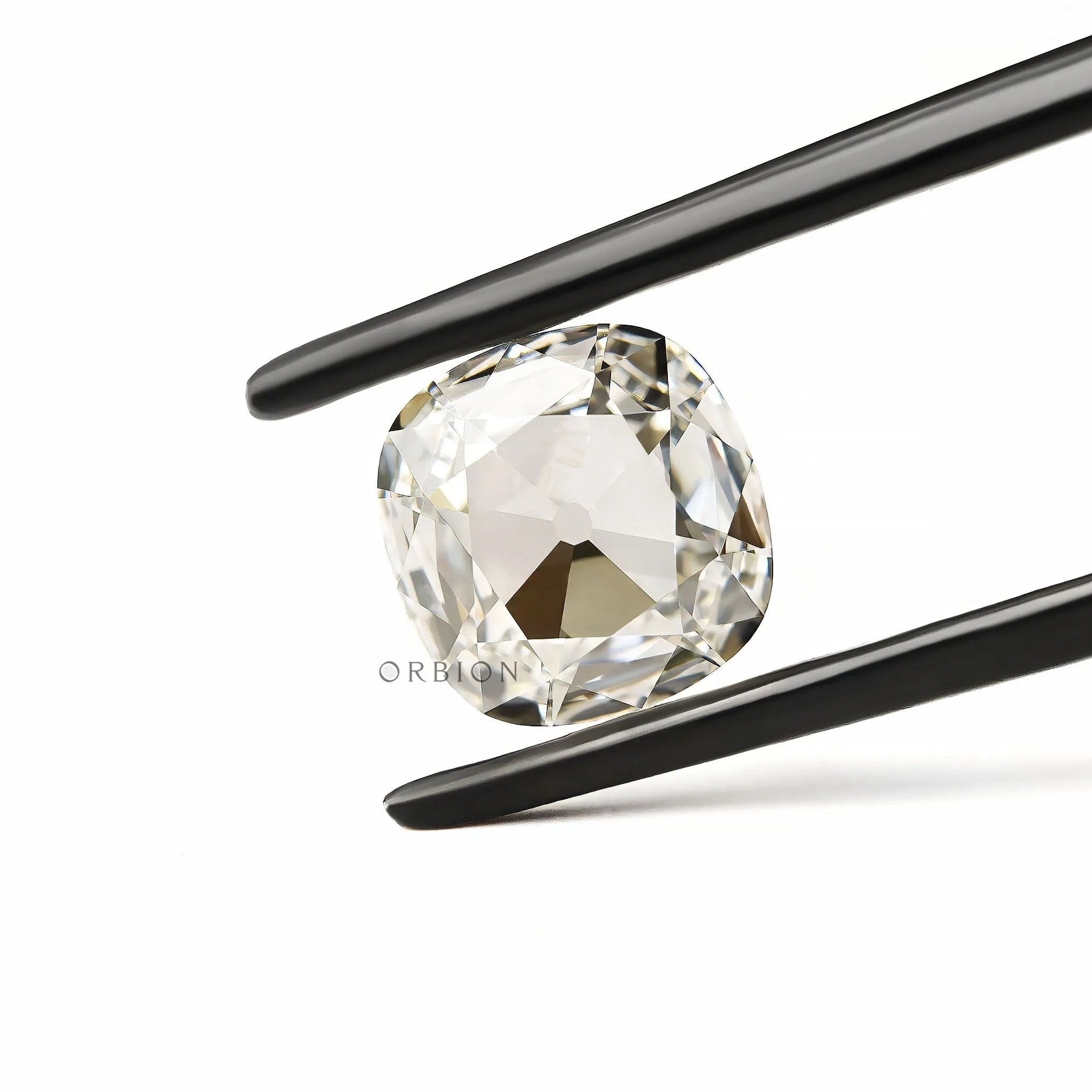 Off white elongated cushion lab grown diamond  