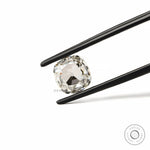 Shallow cut cushion lab grown diamond