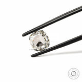 Shallow cut cushion lab grown diamond