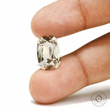 Custom jewelry elongated cushion omc lab diamond 4 ct off white gemstone
