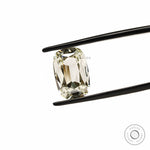 4 ct Elongated cushion lab grown diamond with antique style faceting