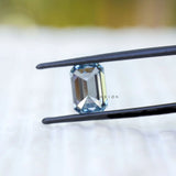Rich blue emerald cut lab diamond 3 ct loose fancy color gem