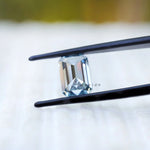3 ct Fancy blue lab diamond emerald shape loose stone