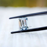 3 ct Fancy blue lab diamond emerald shape loose stone