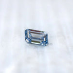 Bold blue emerald cut lab diamond 3 ct fancy color gemstone