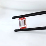 Bright pink emerald cut lab diamond 0.73 ct loose gemstone
