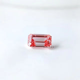 0.73 ct Fancy vivid pink lab diamond rectangular emerald cut stone