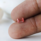 0.73 ct Fancy pink lab diamond emerald shape fine gemstone