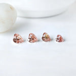 Heart shaped pink lab diamond loose
