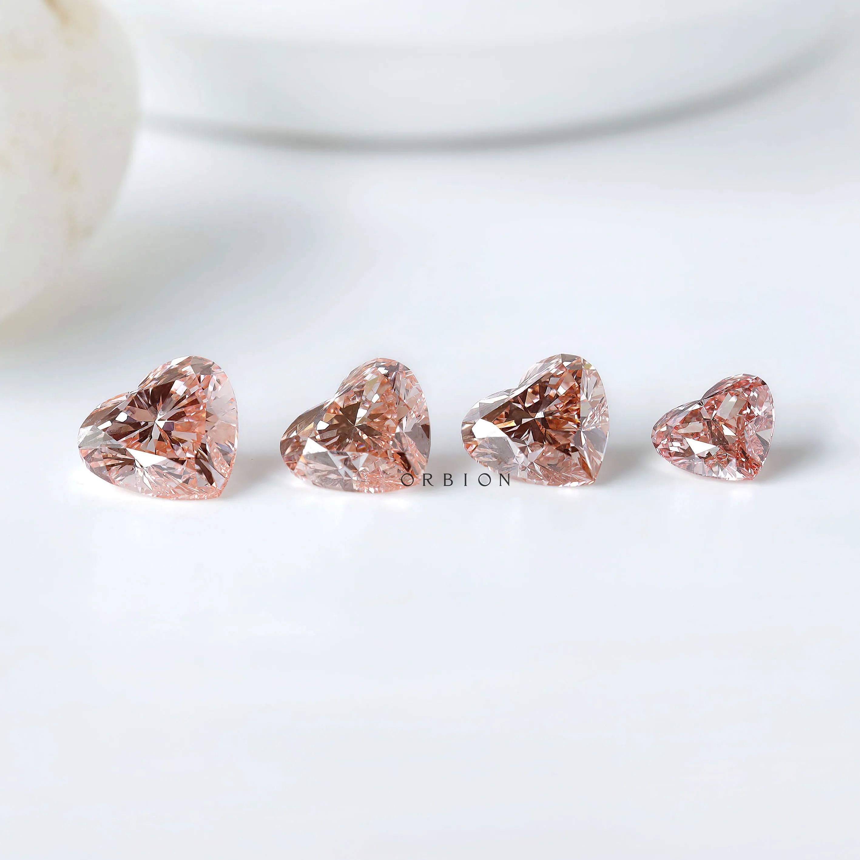 Vivid pink heart cut lab grown diamond 1.70 ct loose stone