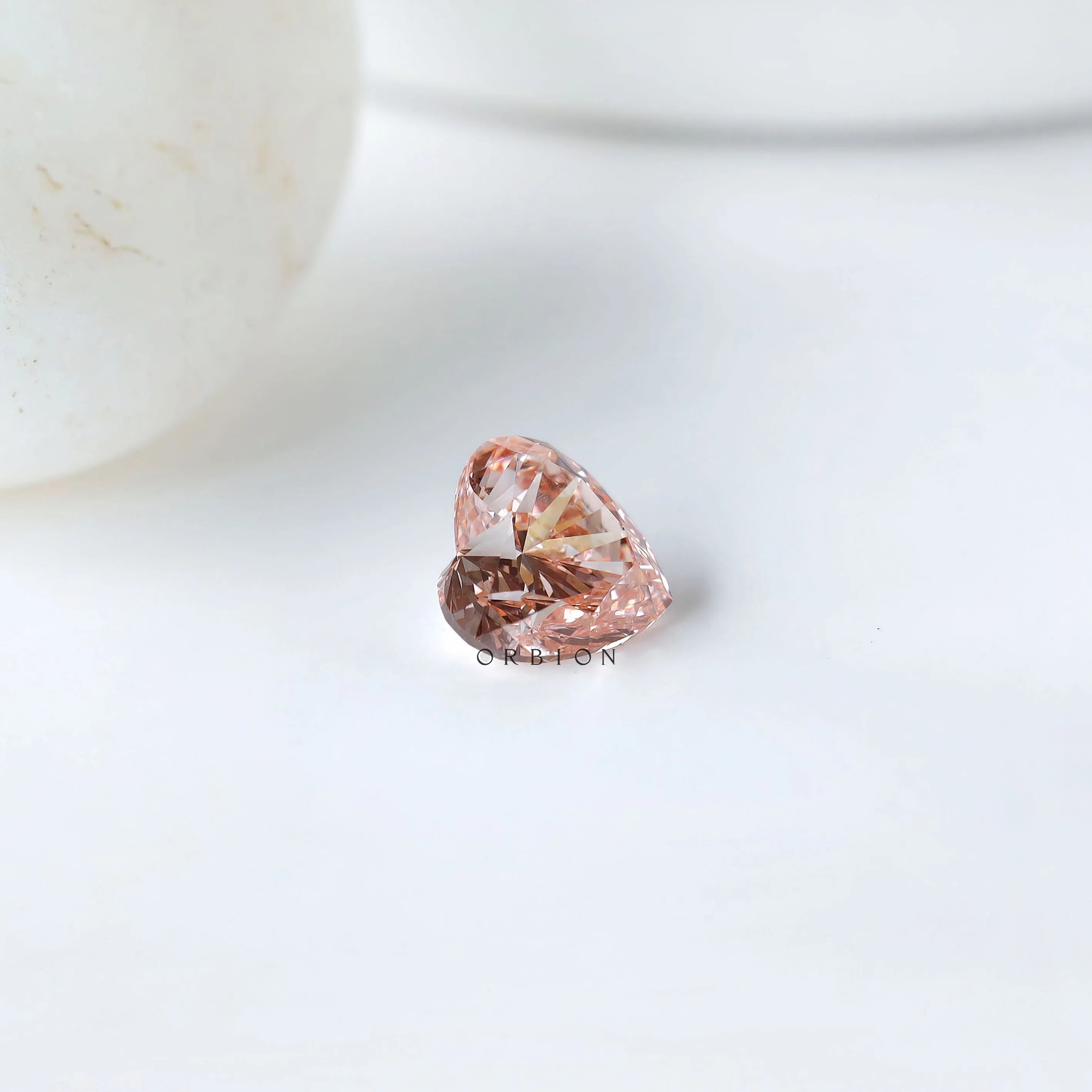 Heart shaped vivid pink lab diamond 1.70 ct loose gemstone