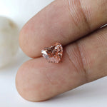 1.70 ct Vivid pink lab diamond with classic heart shape