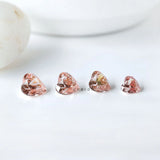 Intense pink heart lab grown diamond 2 ct loose gem